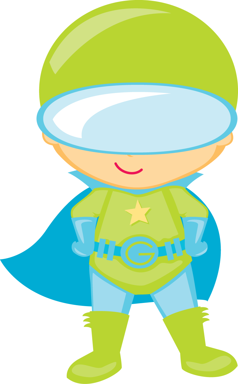 Clipart De Niños Disfrazados De Super Héroes - Cute Superhero (823x1326)