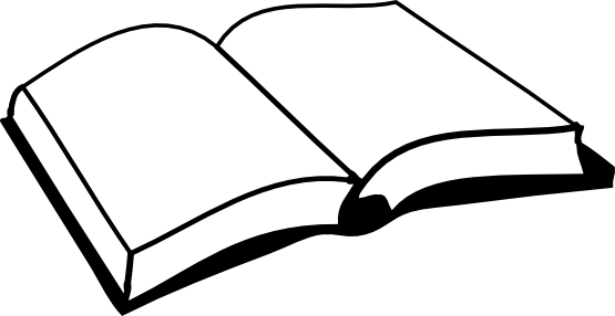 Open Book Black White Line Art Coloring Book Colouring - Open Book Clip Art (700x361)
