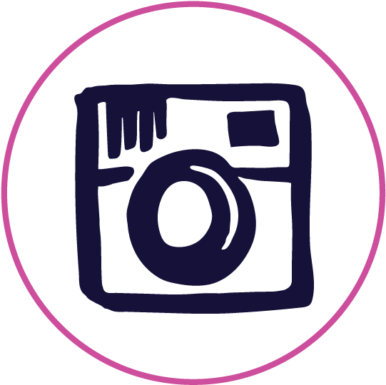 Drawn Logo Instagram - Horizon Observatory (553x556)