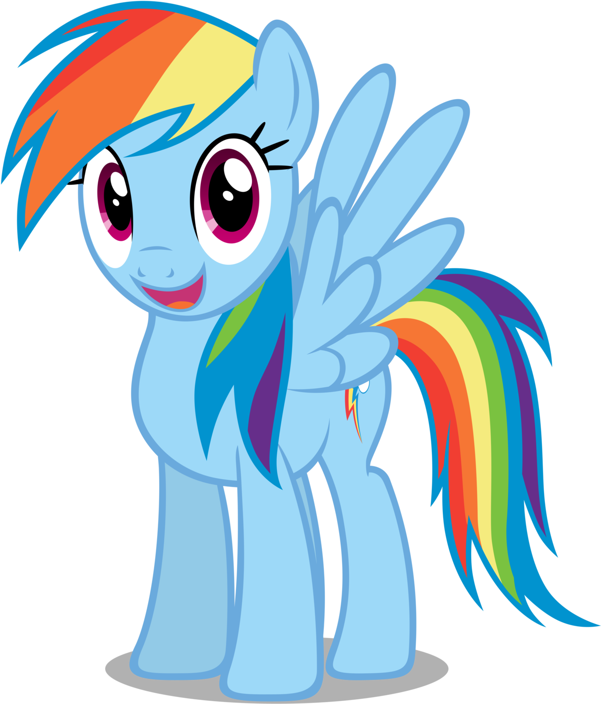 Rainbow Dash Cliparts - My Little Pony Rainbow Dash (1280x1447)