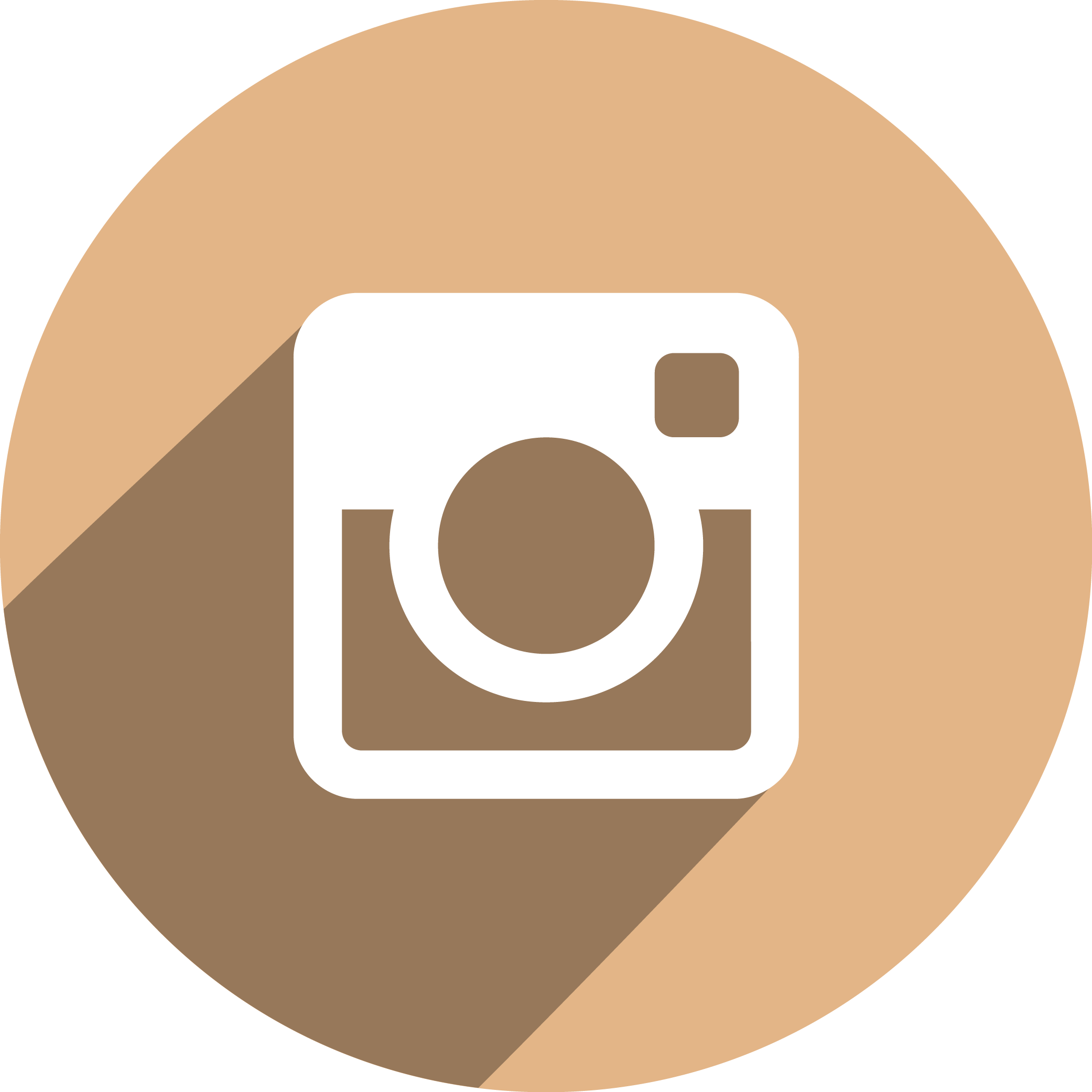 Instagramm Clipart Cartoon - Icon Instagram Png Flat (2083x2083)