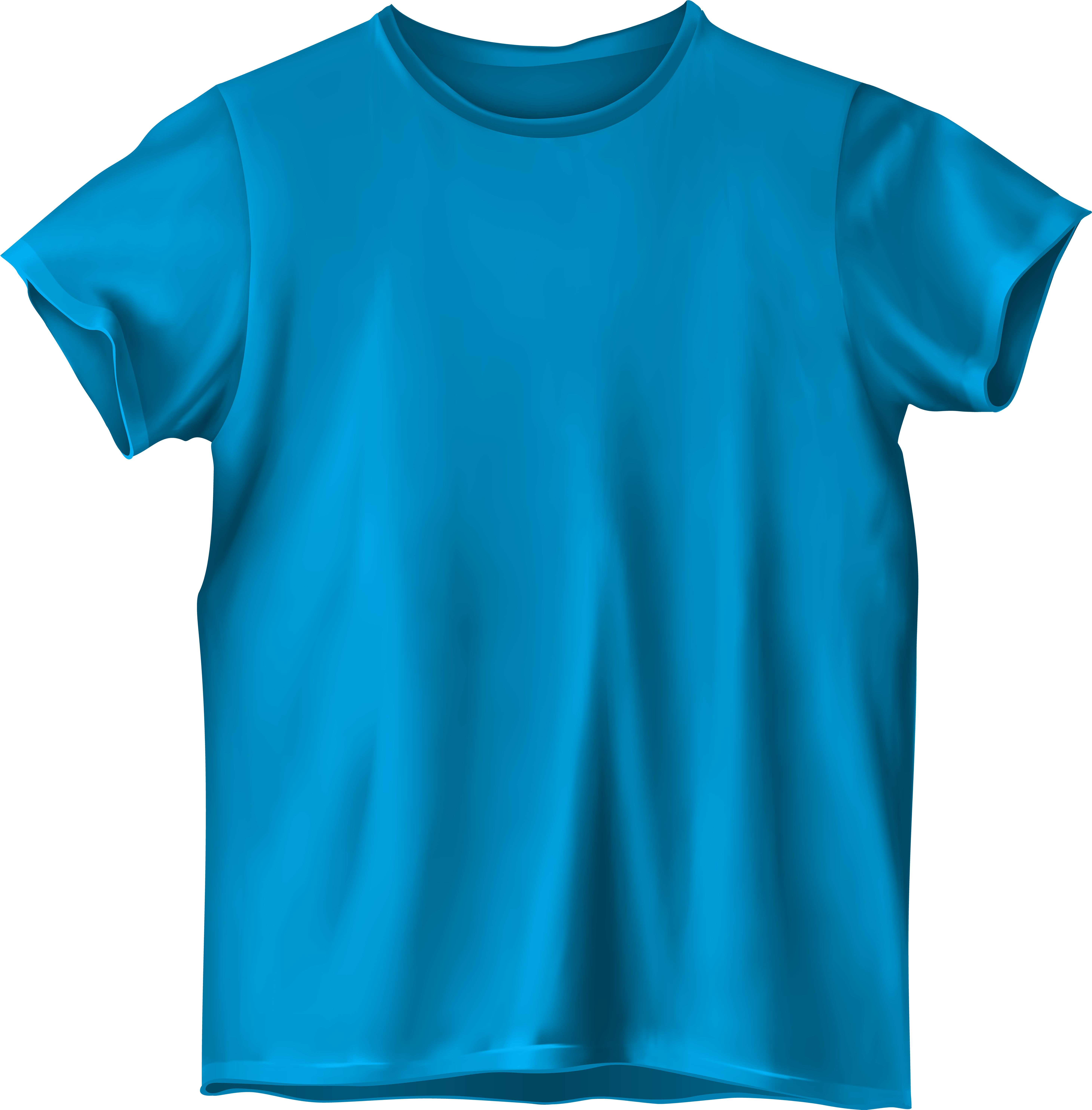 Blue T Shirt Png Clipart - Clip Art (5903x6000)