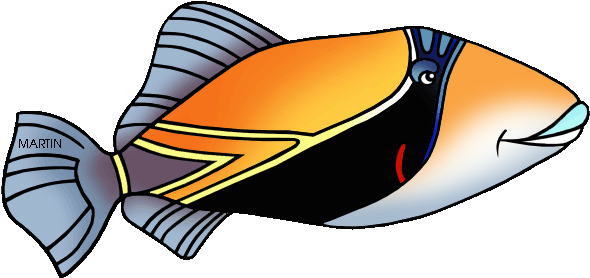 State Fish Of Hawaii - Hawaii State Fish Coloring Page (648x317)