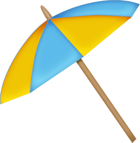Clip Art - Dibujos De Sombrillas De Playa (489x500)