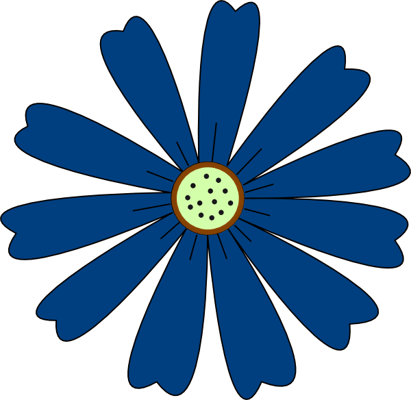 Blue Flower Clipart Real - Cornflower Clipart (600x584)