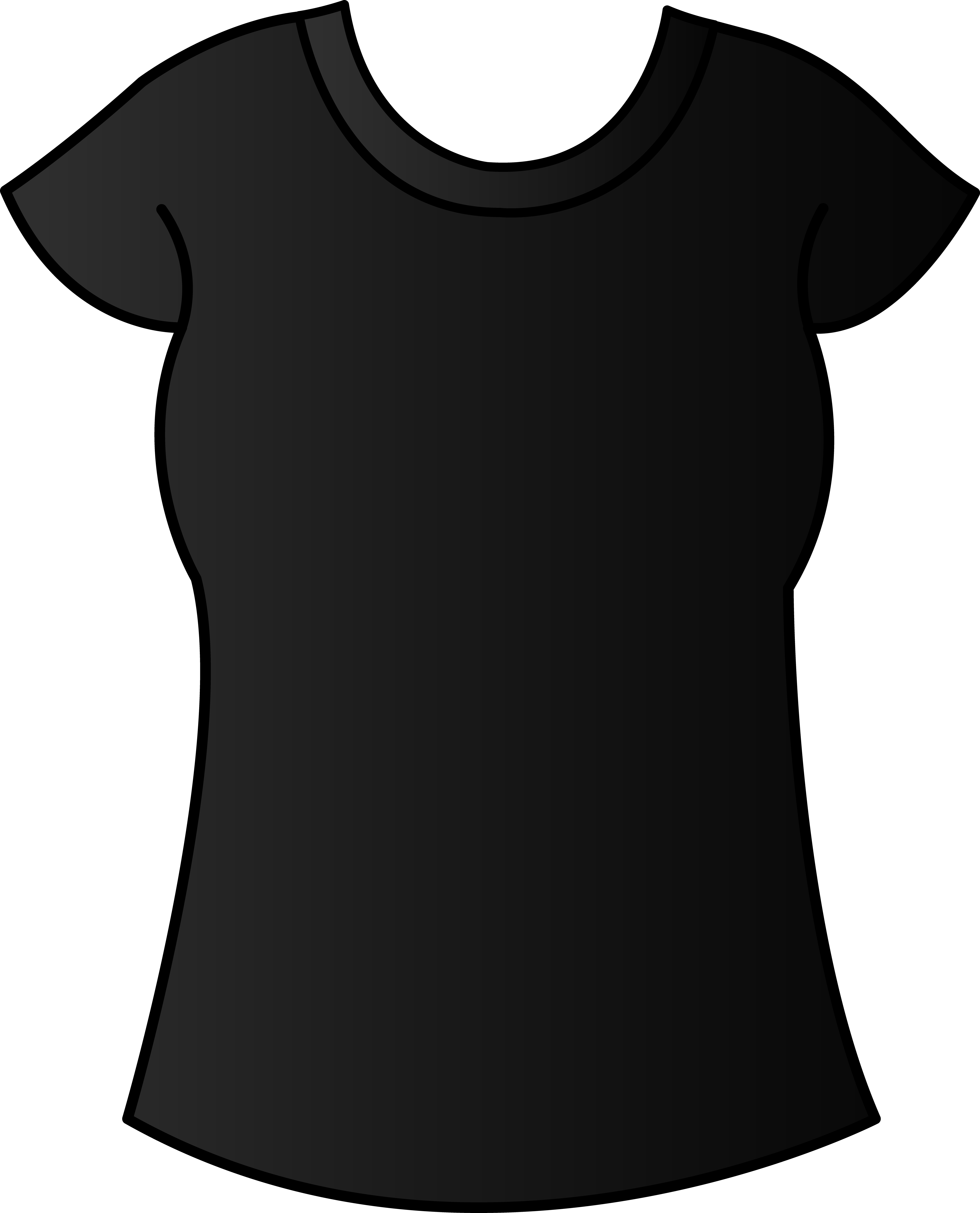 Blank Dress Shirt Clipart - T-shirt (5742x7108)