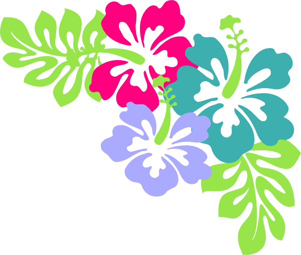 Hawaii Clipart Bunga Raya - Luau Clipart (600x509)