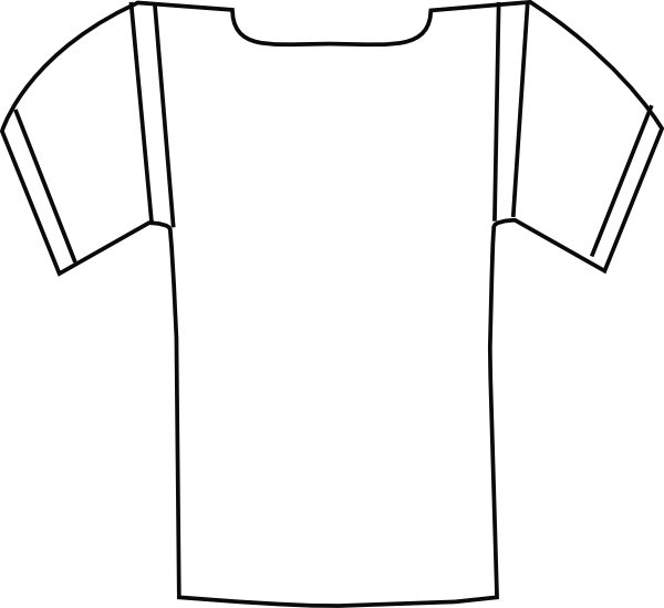 Jersey White Clip Art - Free Printable Football Jersey Template (728x666)
