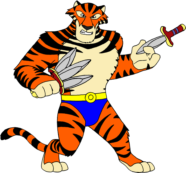 Vitaly With Knives By Lionkingrulez On Clipart Library - Vitaly Tiger (5171x4806)