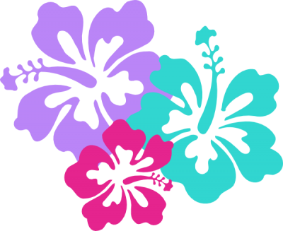 Luau Clipart Free Images - Luau Flowers Clip Art (400x327)