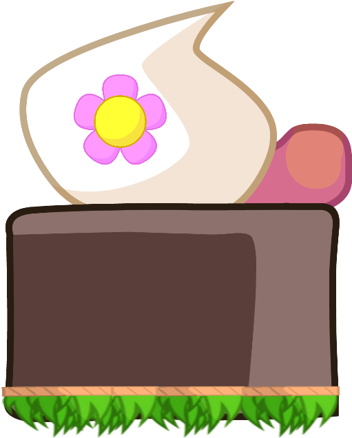 Hawaii Cake Body - Bfb Cake Pose (538x640)