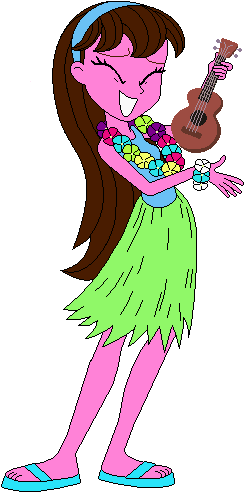 Katie Jadie In Luau Dancer Outfit By Magic Kristina - Dance (268x523)
