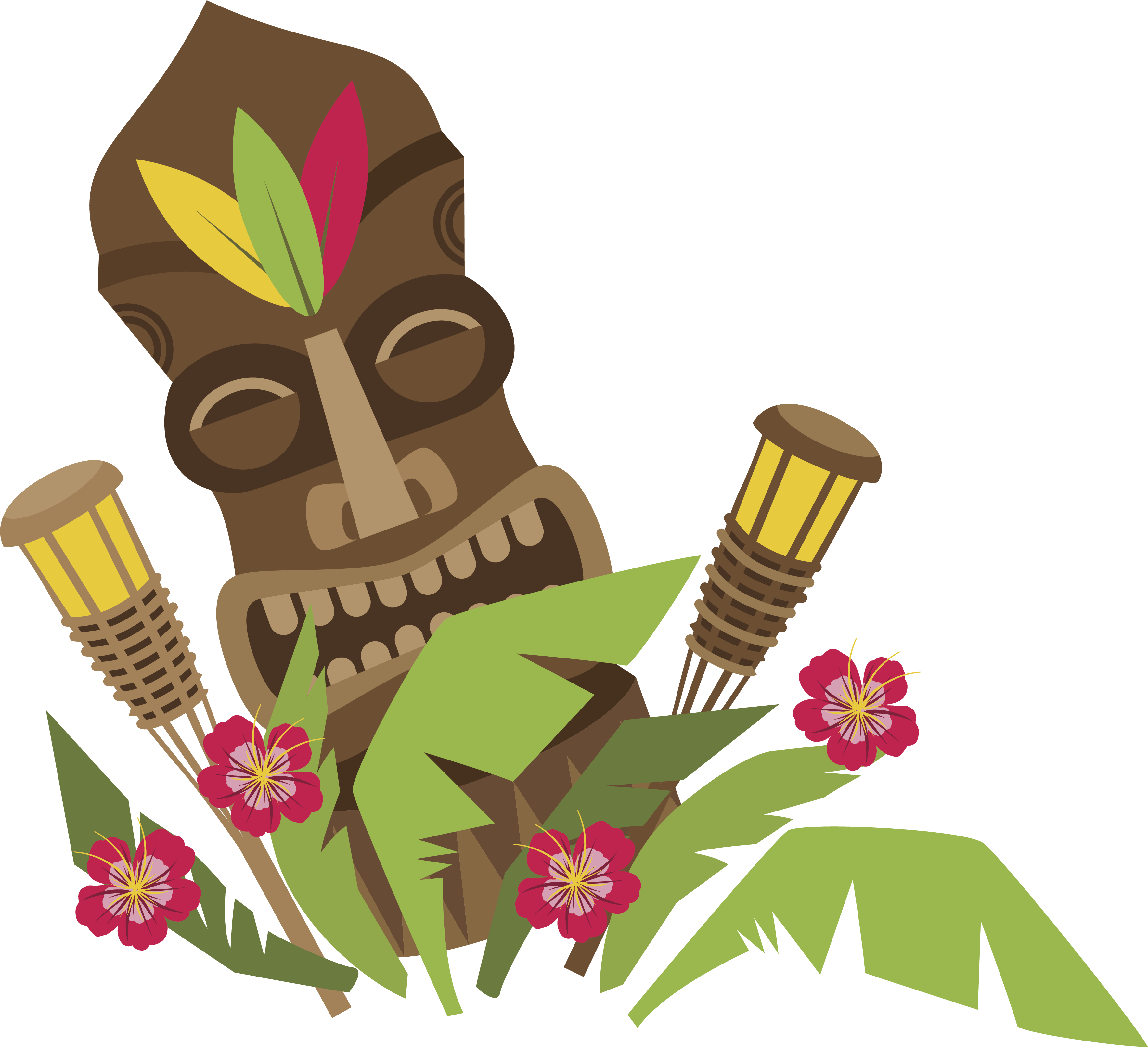 Hawaii Euclidean Vector - Wood Carving (3533x3223)