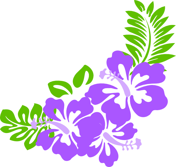 Hibiscus Clip Art - Clip Art Hawaiian Flowers (600x570)