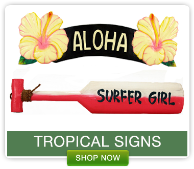 Free Nationwide Shipping On Tropical Decor - Sign Language (380x330)