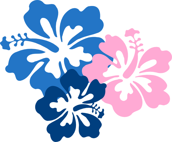 Pisces Clipart Hawaiian - Hibiscus Clip Art (600x498)