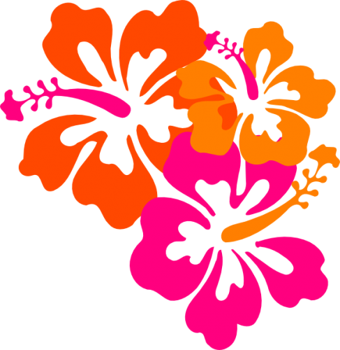 Saturday, May 12 - Pink And Orange Flowers Clip Art (487x500)