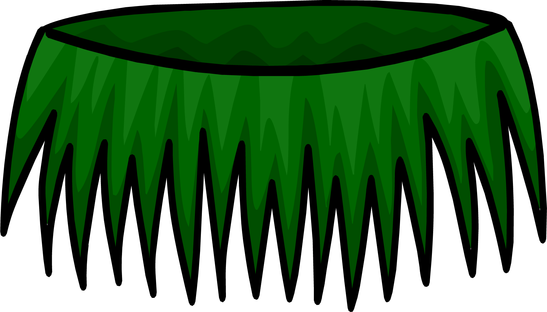 Grass Skirt - Hula Skirt Clipart (1816x1037)