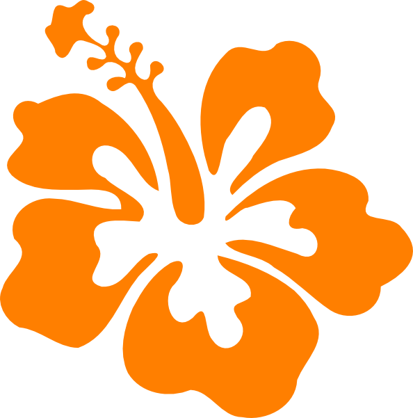 Showing Post & Media For Orange Hibiscus Cartoon - Hibiscus Clip Art (594x601)