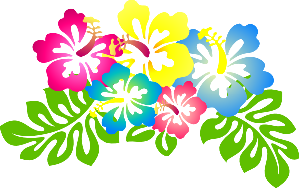 Hibiscus4 Clip Art - Hibiscus Clip Art (600x378)