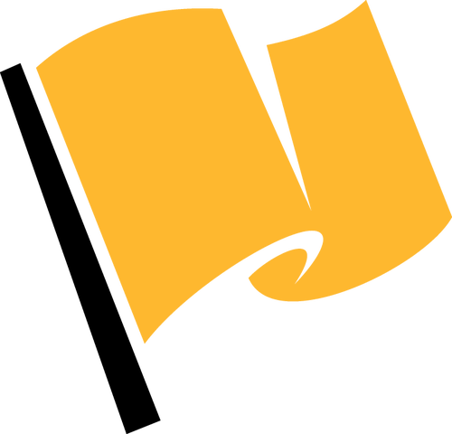 Racing Flag Clipart - Yellow Flag Clip Art (2400x2306)