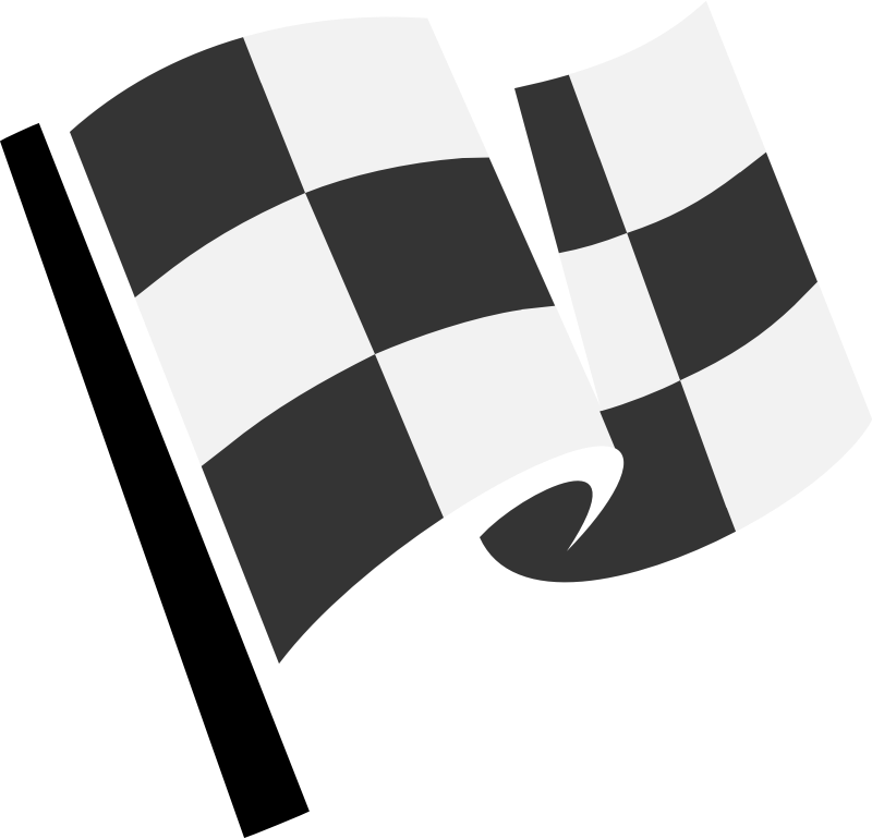 Medium Image - Checkered Flag Clipart (800x770)
