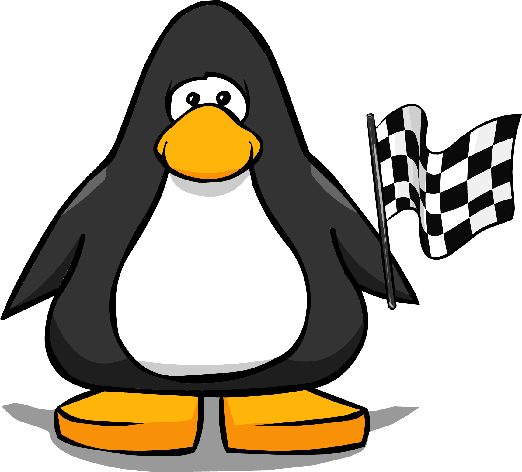 Checkered Flag From A Player Card - Club Penguin (1716x1554)