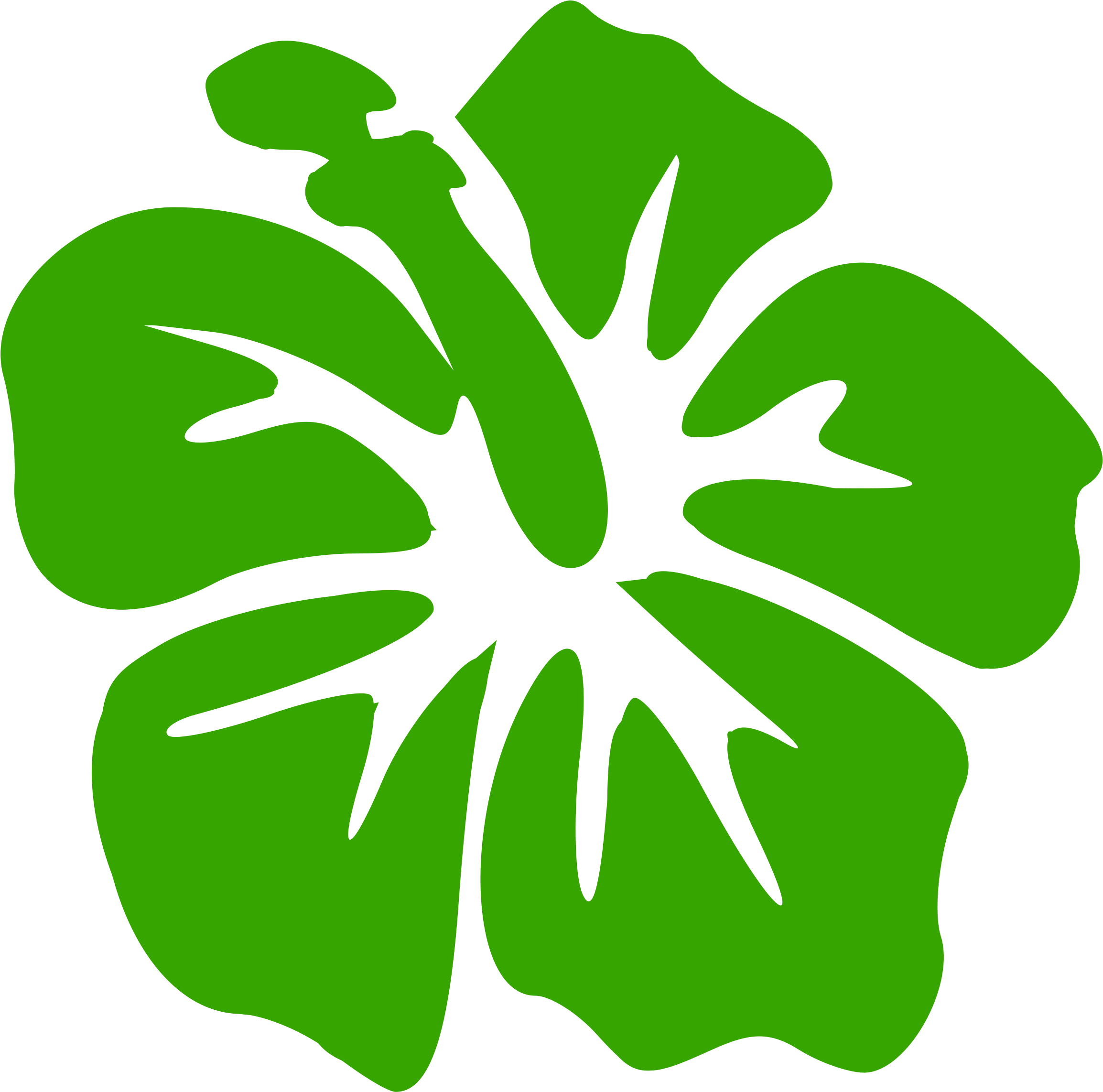How To Set Use Green Decor 22 Svg Vector - Luau Flower (2400x3394)