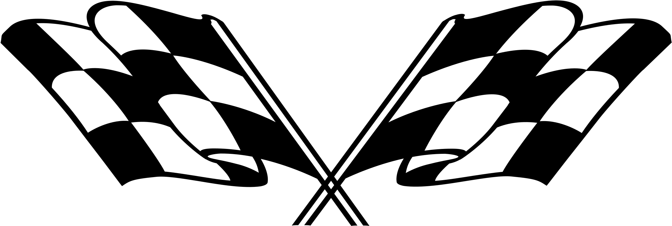 Checkered Flags Logo Png Transparent - Ford First On Race Day (2400x2400)