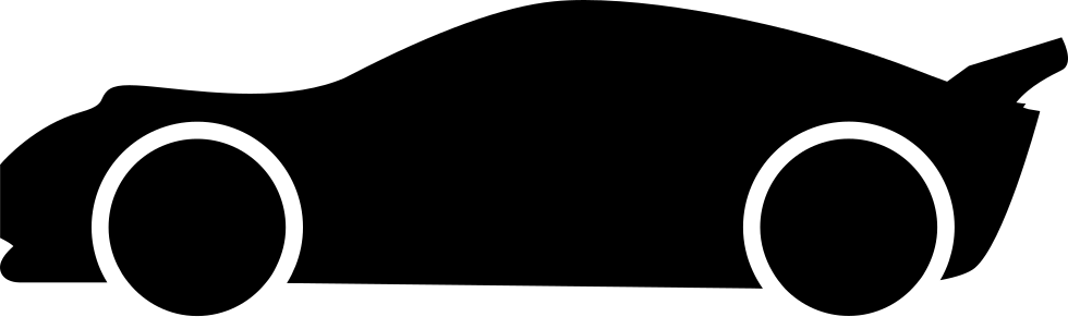 Lowered Racing Car Side View Silhouette Svg Png Icon - Dealer Management System Definition (980x291)
