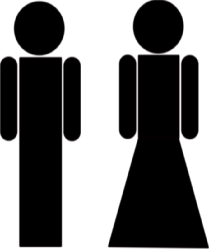 Get Notified Of Exclusive Freebies - Male And Female Clipart (672x800)