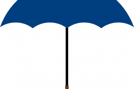 Navy Clipart Umbrella - Navy (450x300)