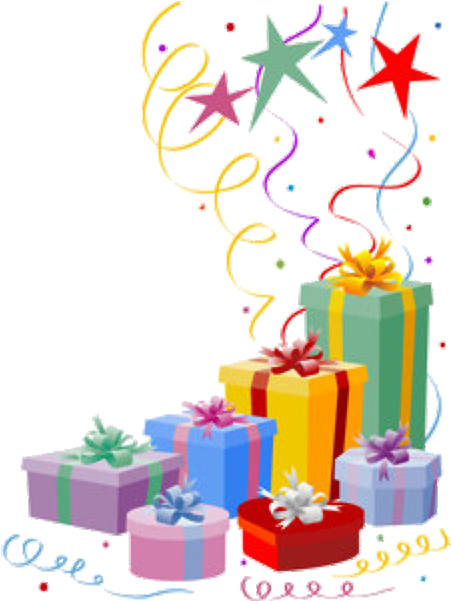 Gifts - Birthday Cake And Gift Png (600x600)