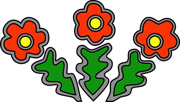Flowers, Red, Spring, Bouquet - Clip Art (598x340)