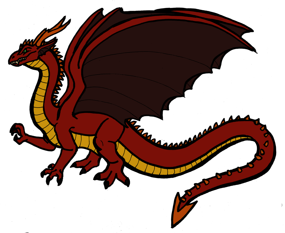 Dragon Clipart Drake - Size Difference Between Drakes And Dragons (1000x818)