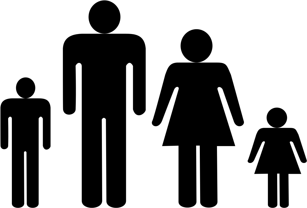 Family symbol. Символ семьи. Взрослый и ребенок символ. Силуэты членов семьи. Иконка семья на прозрачном фоне.