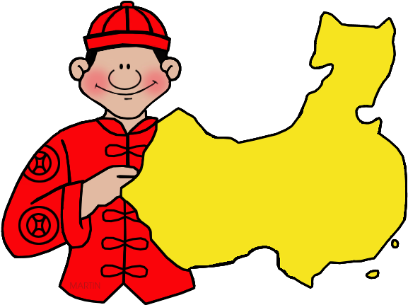 Map Of China - Chinese New Year Writing (648x496)