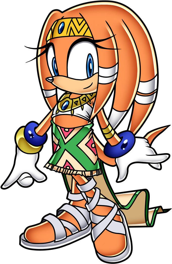 Sonic Clip Art - Tikal The Echidna (750x1100)