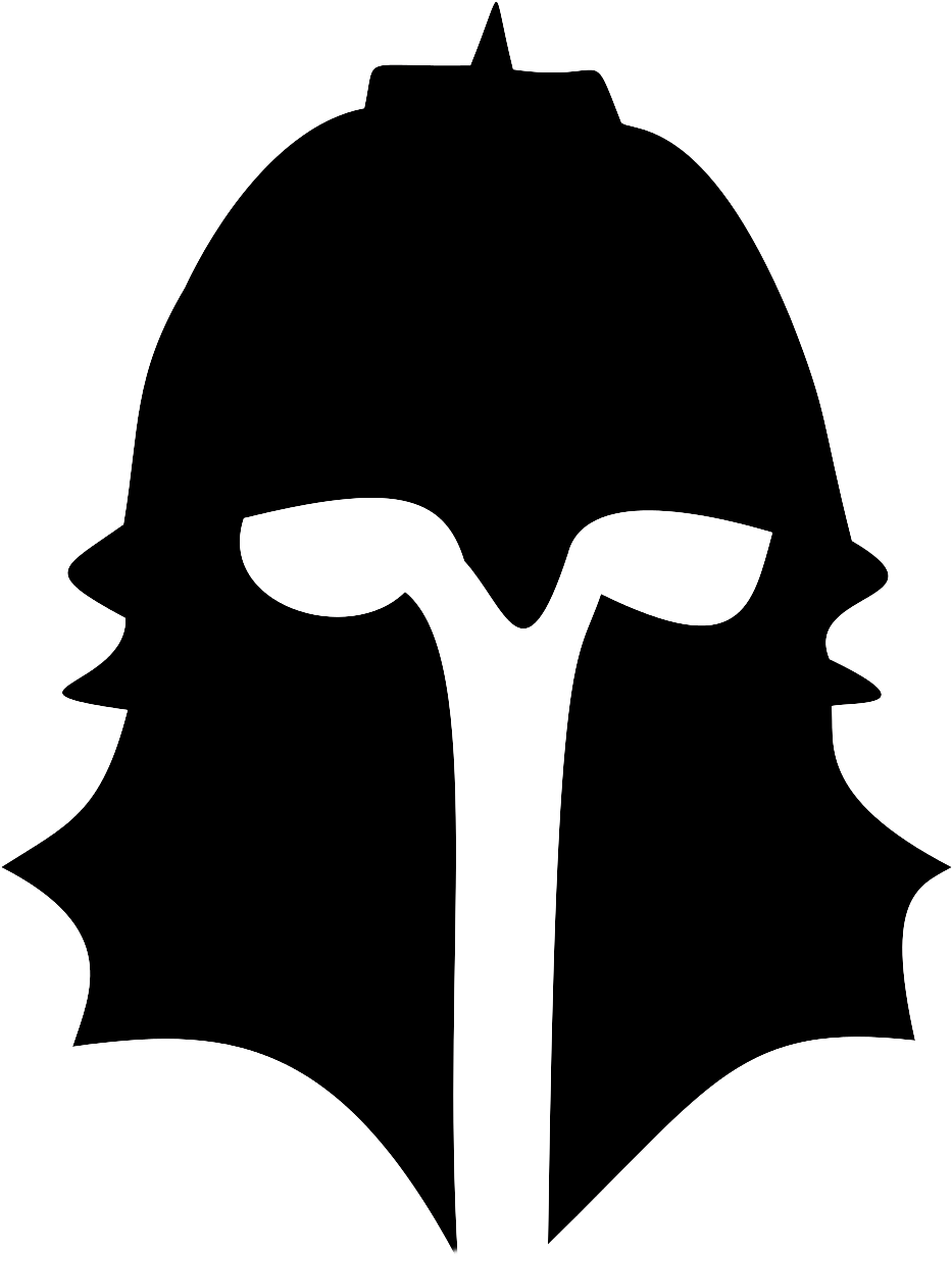 Dragon Age Inquisitor Helmet Silhouette By Kiraakumachi - Knight Helmet Silhouette Png (982x1302)
