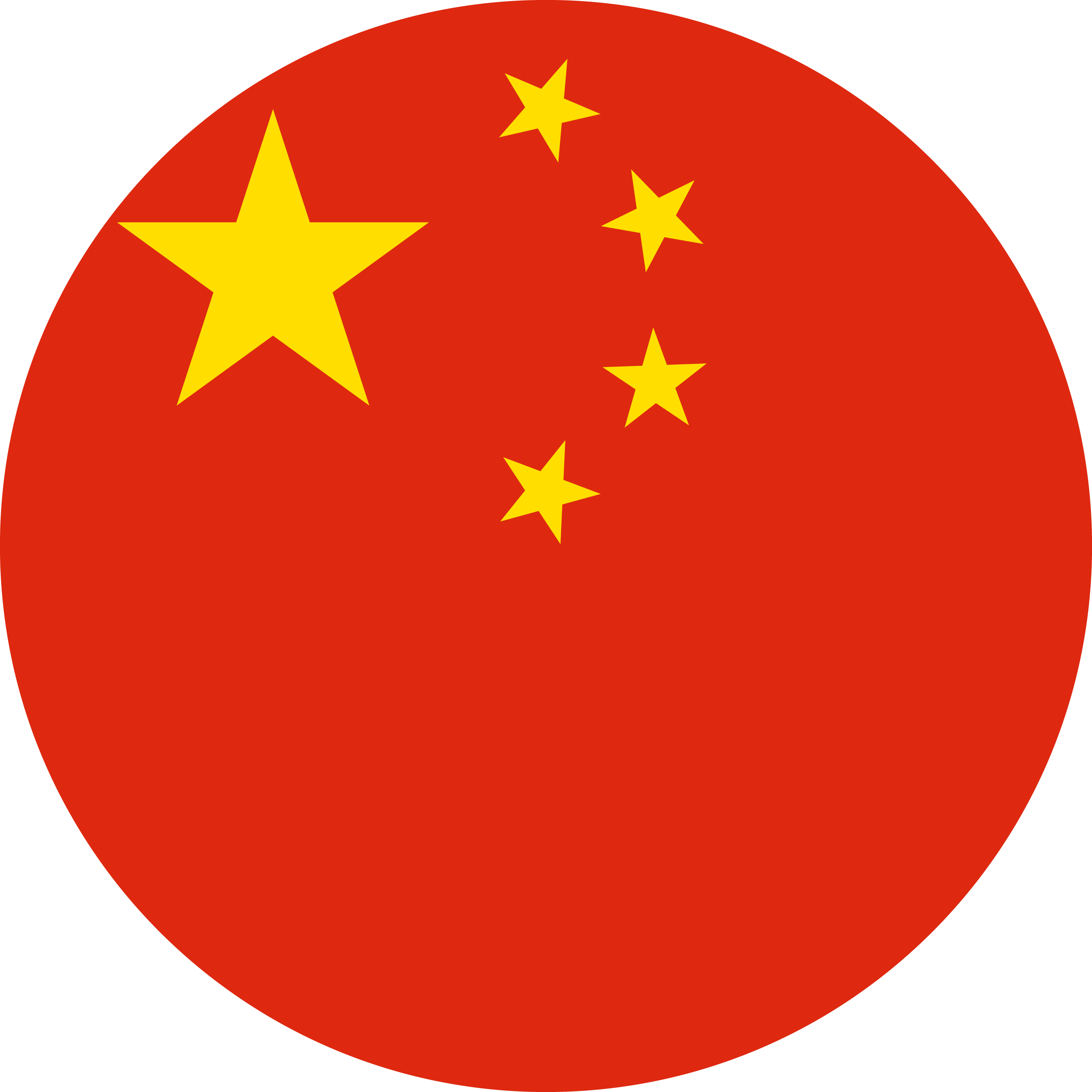 China Flag Round Png - China Flag Icon Png (3000x3000)