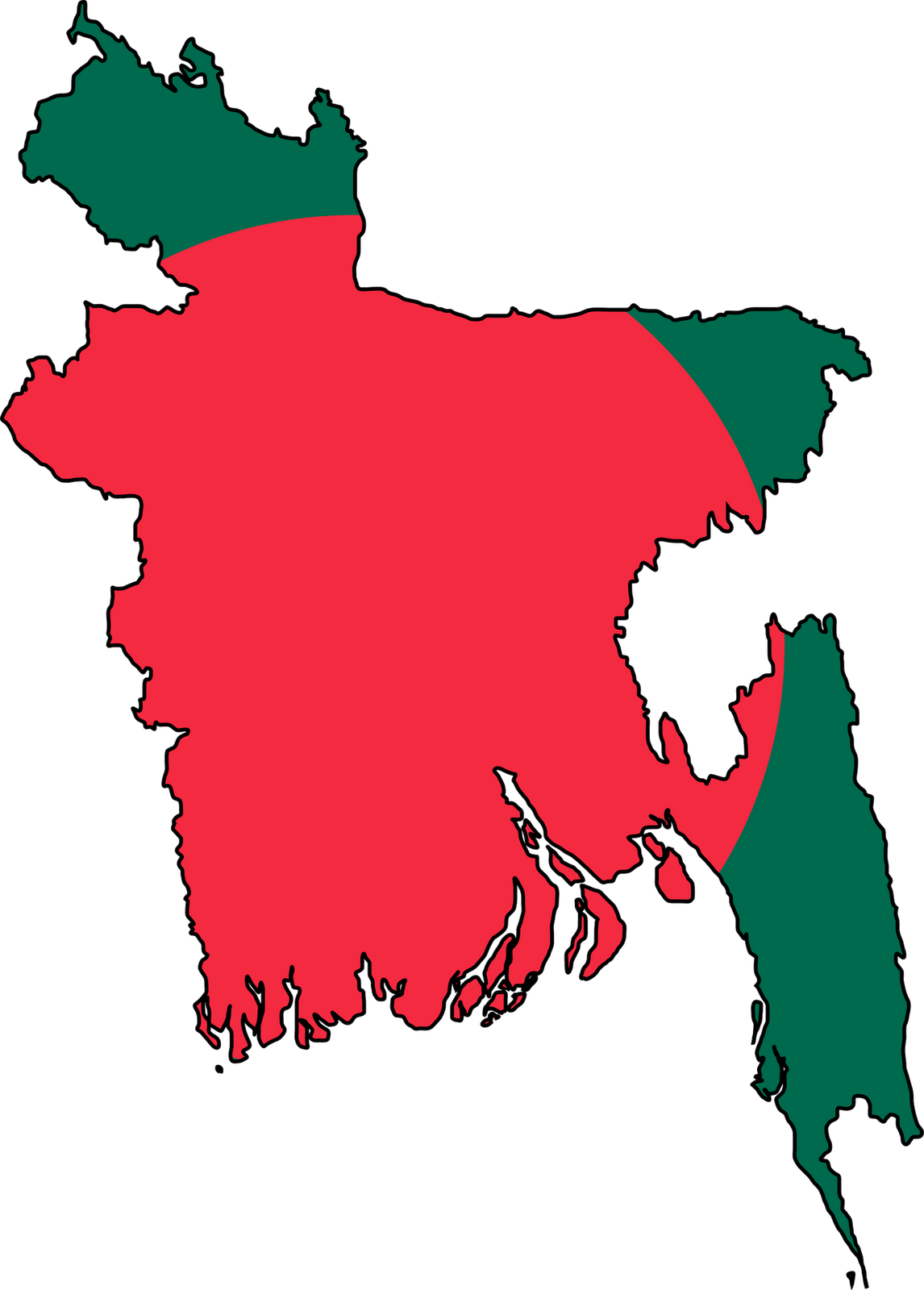 Bangladesh Flag Icon - Bangladesh Map Png (2048x2860)