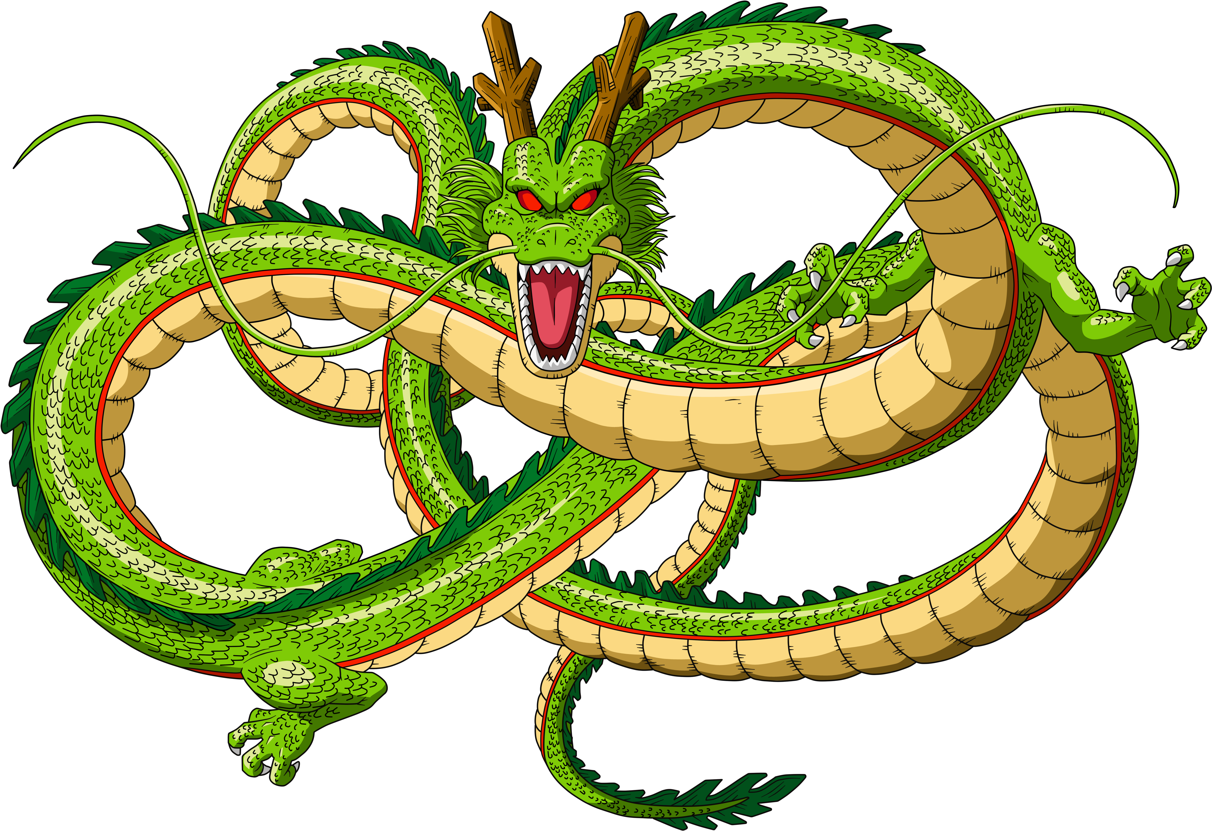 Japanese Dragon Transparent Png - Dragon De Las Esferas (4500x3375)