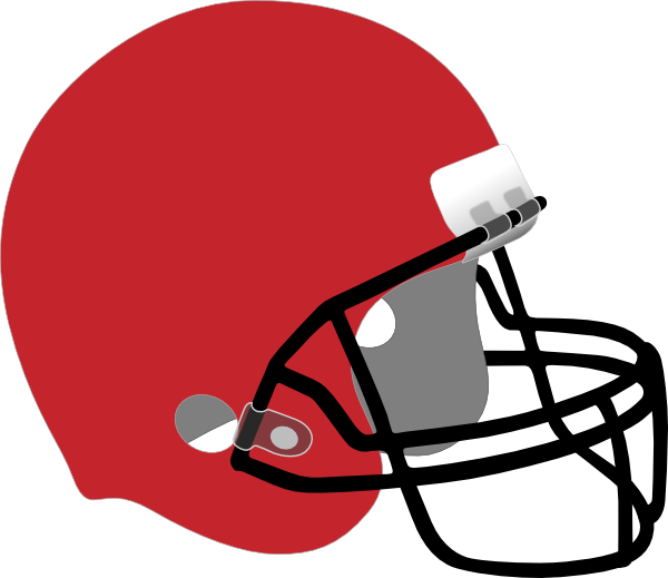 Football Helmet Clip Art - Red Football Helmet Clipart (600x519)