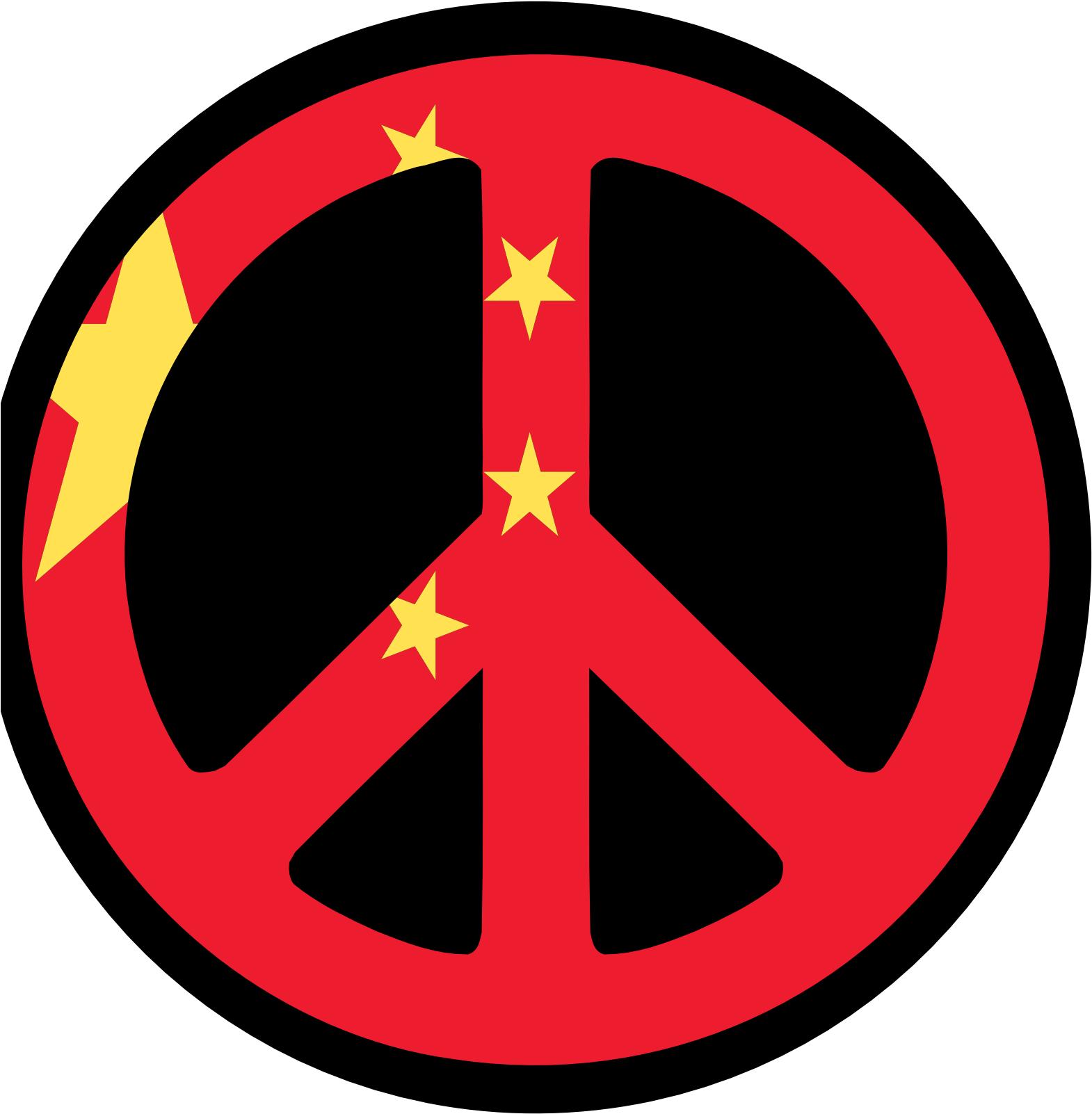 China Flag Peace Symbol Fav Chinese New Year 555px - Emblem (1979x2561)