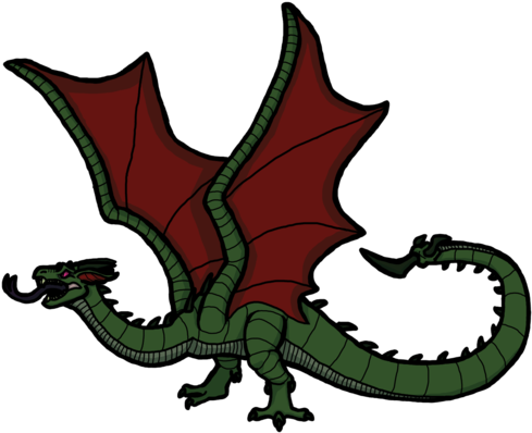 Medieval Dragon Cliparts - Dragon (500x409)
