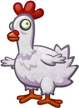 Zombie Chicken - Pvz Heroes Chicken (310x389)