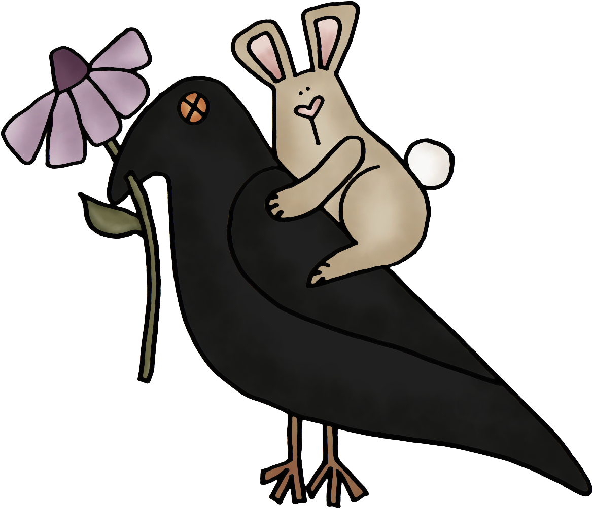 Pumpkin Seed Primitives - Crow Graphic (1185x1013)