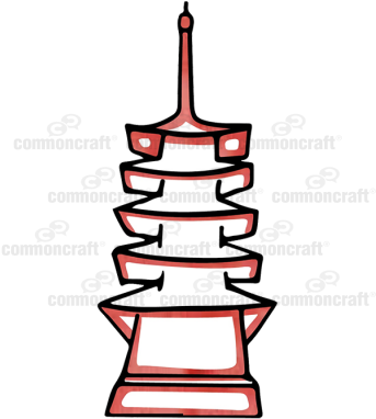 Become A Member To Access Our Entire Library, Including - Pagoda (400x400)