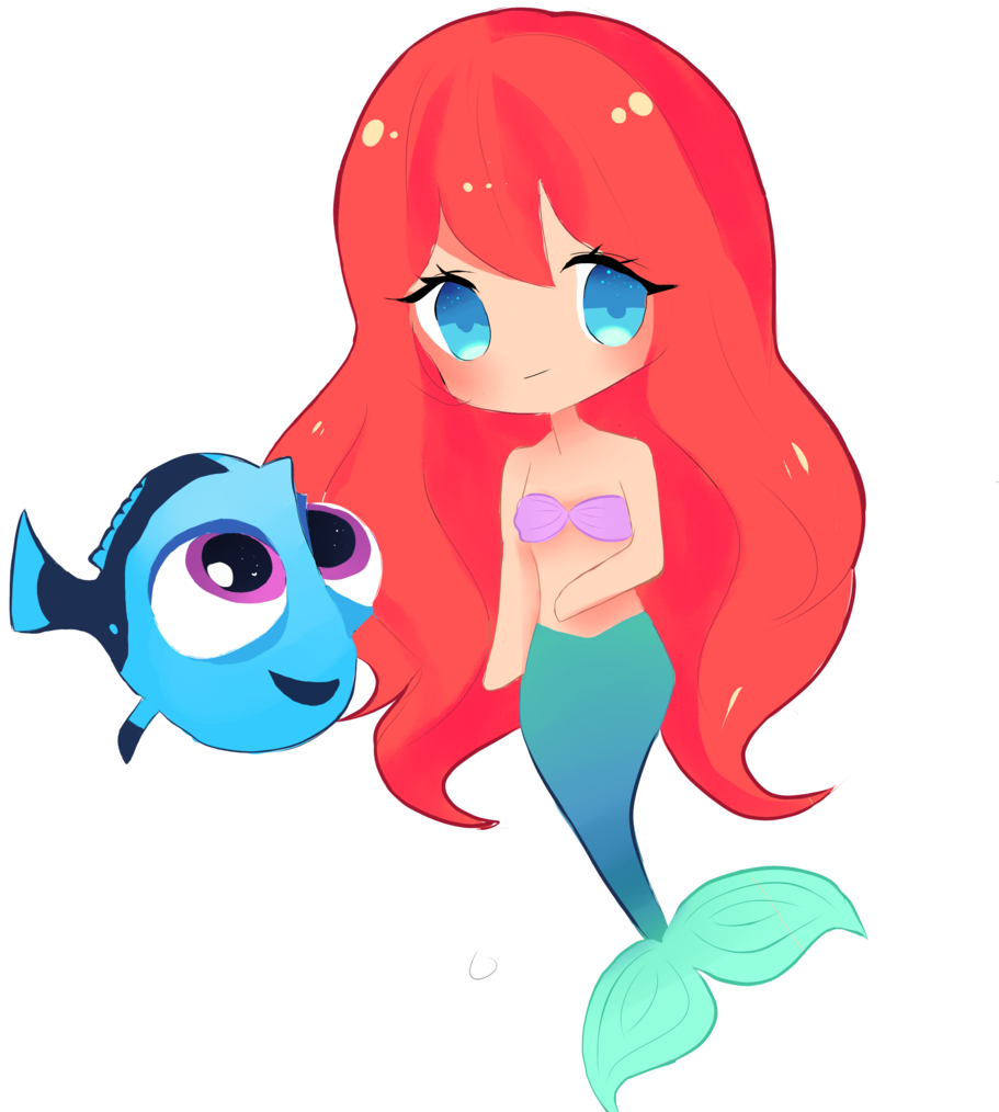 Baby Dory's New Friend By Cmykidd - Chibi Dory (1024x1024)