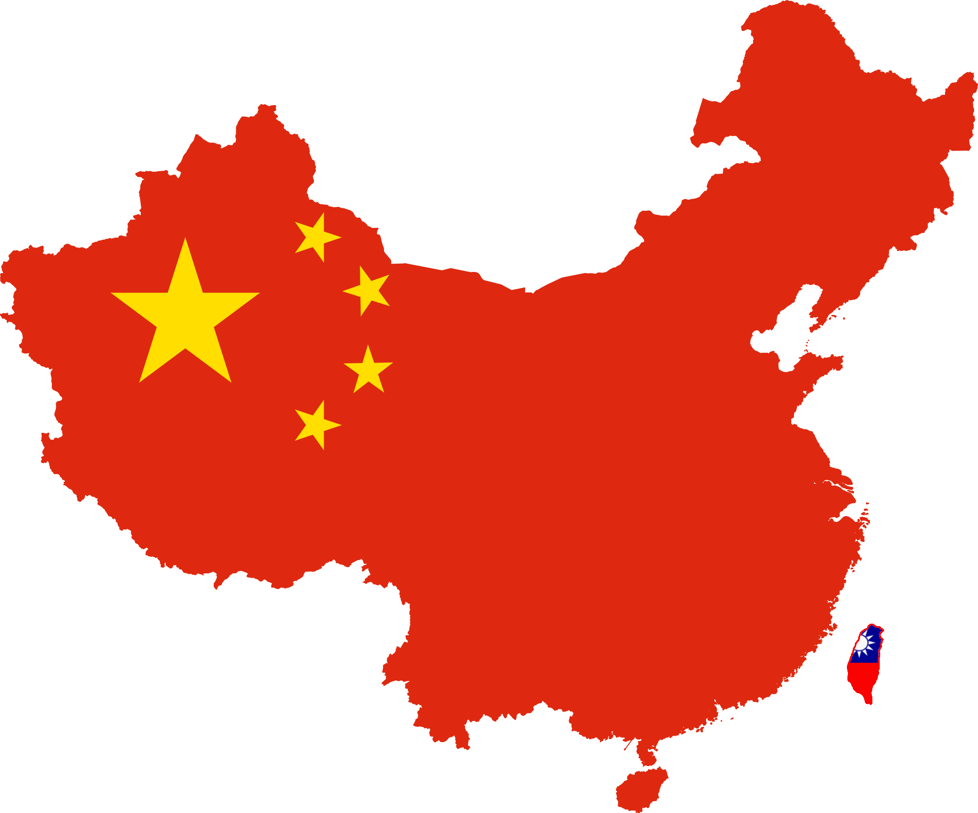 About Instructor - China Flag Map (2000x1662)